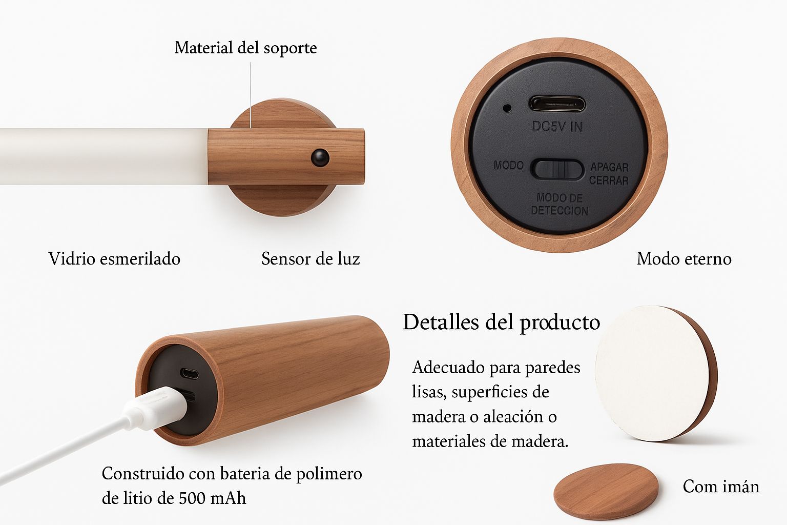 Lampara con sensor de decoracion