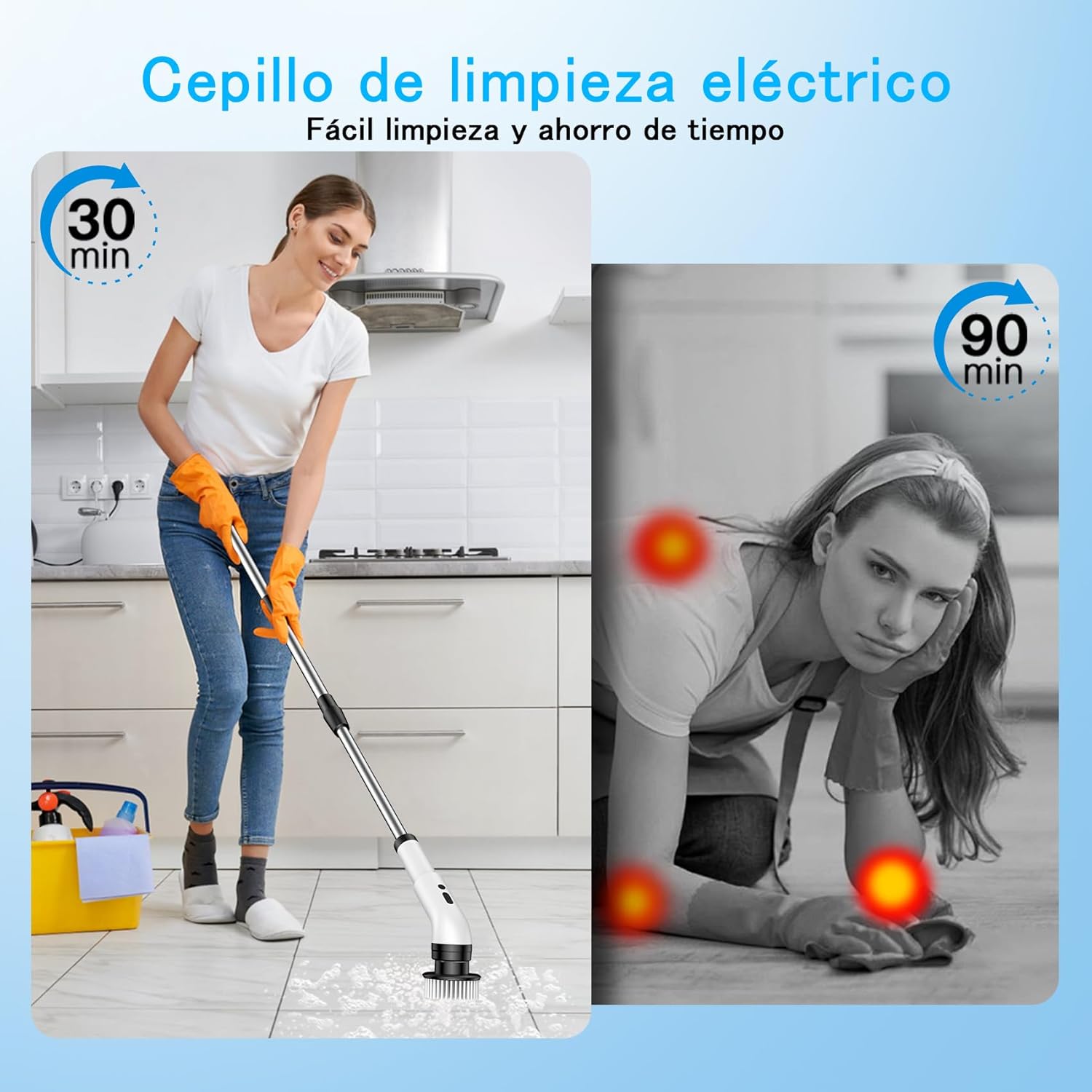 Cepillo electrico de limpieza 9 en 1
